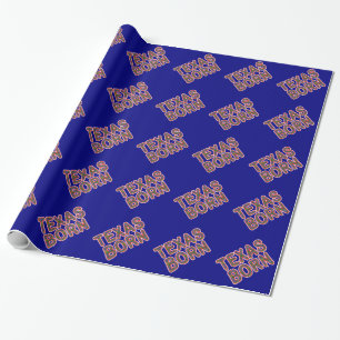 Bluebonnet Texas Born Wrapping Paper
