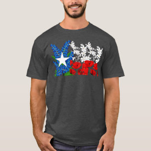 Bluebonnet Texas Flag TShirt
