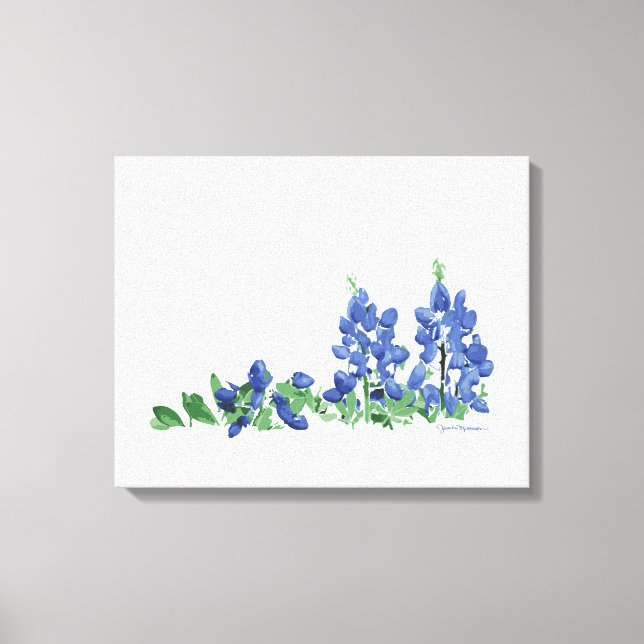 Bluebonnet Wild Flowers, Texas Flowers Canvas Print (Front)