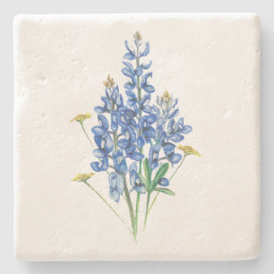 Bluebonnets and Wildflowers Stone Coaster