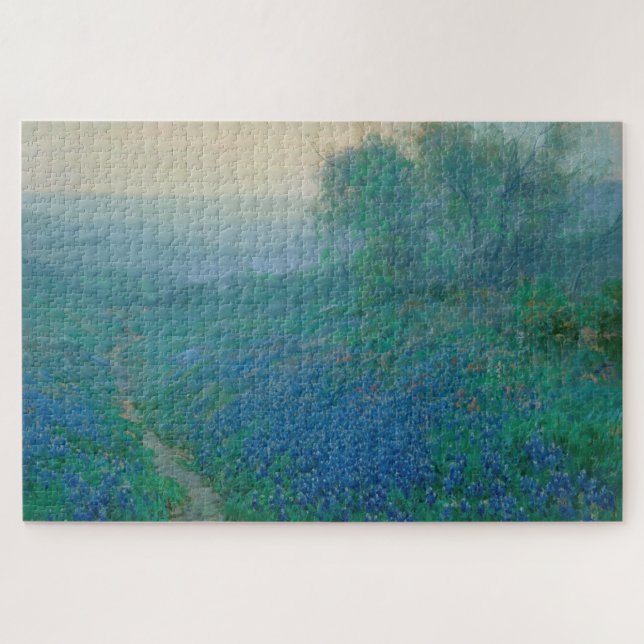 Bluebonnets at Dawn, Onderdonk Jigsaw Puzzle (Horizontal)