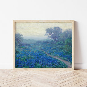 Bluebonnets at Sunrise Julian Onderdonk Poster