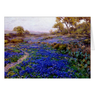 Bluebonnets at Twilight, North of San Antonio