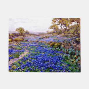Bluebonnets at Twilight, North of San Antonio, Doormat