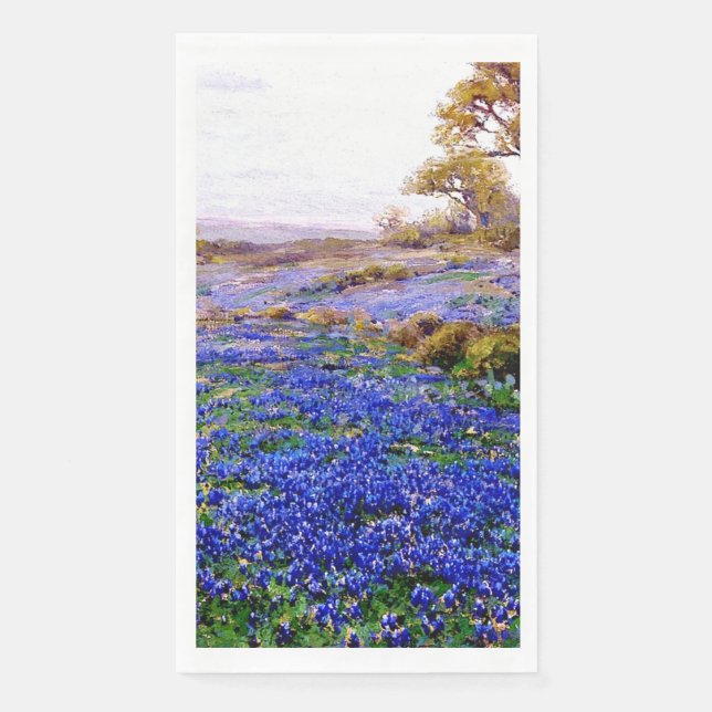 Bluebonnets at Twilight North of San Antonio, Napkin (Front)