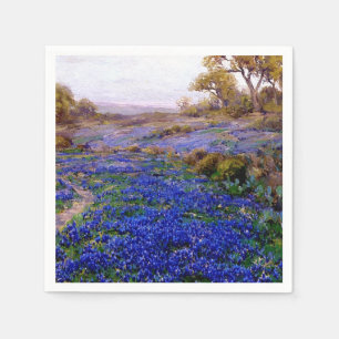Bluebonnets at Twilight, North of San Antonio Napkin