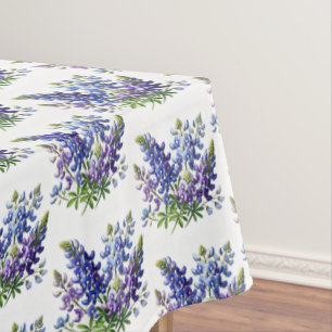 Bluebonnets Blue Flowers Texas Texan Floral  Tablecloth