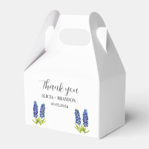 Bluebonnets Floral Elegant Modern Wedding Favour Box