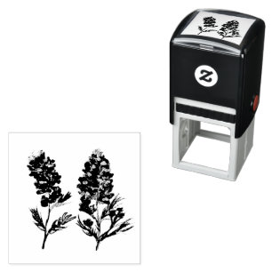 Bluebonnets Flowers Wildflowers Lupine Texas  Self-inking Stamp