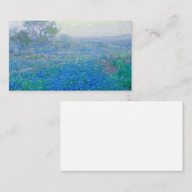 Bluebonnets near San Antonio, Texas by Onderdonk Business Card (Front/Back)