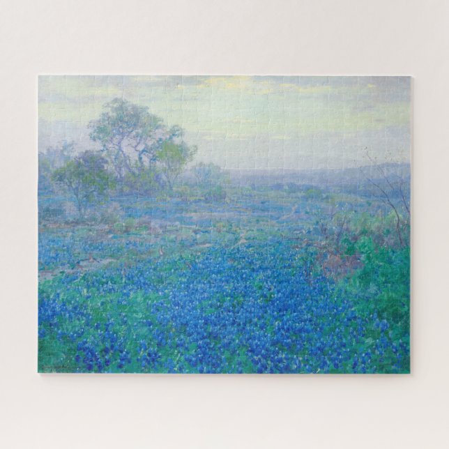 Bluebonnets near San Antonio, Texas by Onderdonk Jigsaw Puzzle (Horizontal)