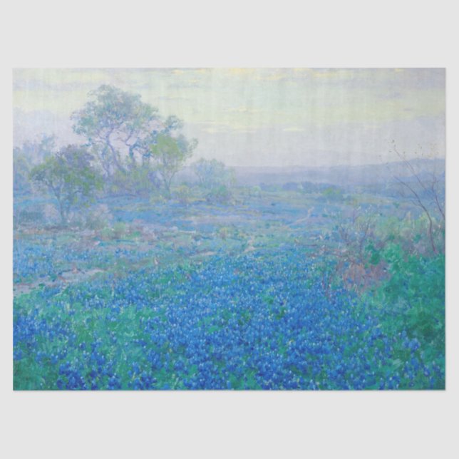 Bluebonnets near San Antonio, Texas by Onderdonk Tissue Paper (Front)
