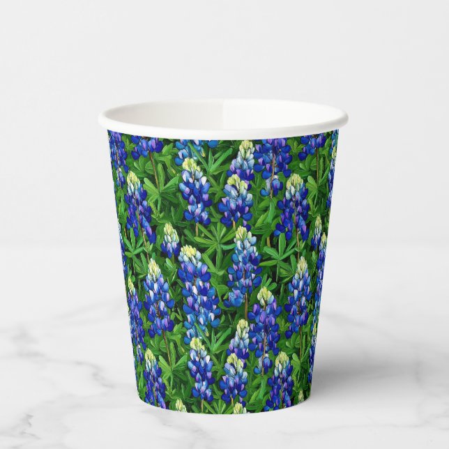 Bluebonnets Paper Cups (Left)