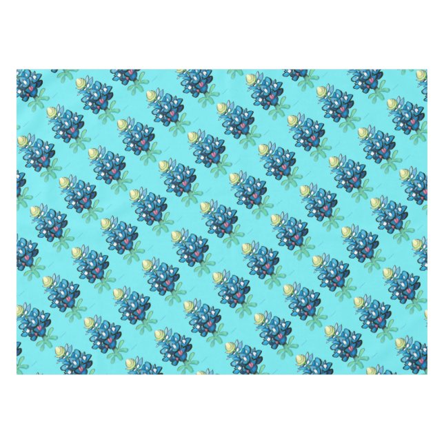 Bluebonnets Tablecloth (Front (Horizontal))