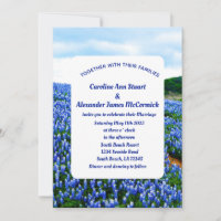 Bluebonnets Texas Blue Floral Elegant Wedding