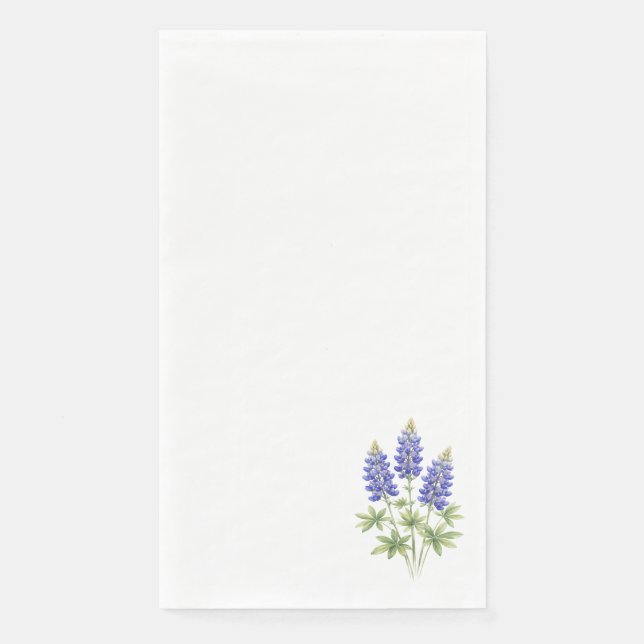 Bluebonnets Texas State Flowers Bluebonnet Napkin (Front)