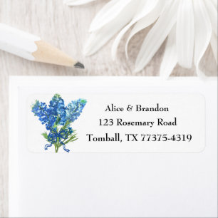 Bluebonnets Texas State Flowers Lupine Watercolor