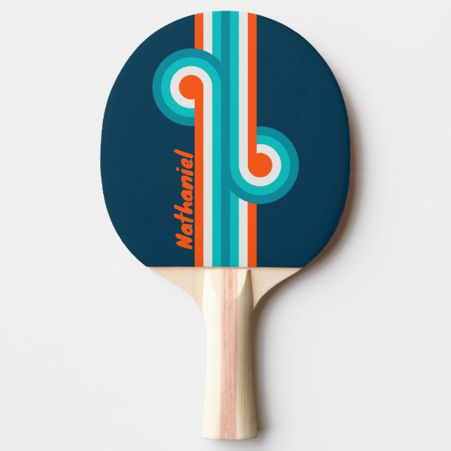 Bluebottle Echo Stripe Loop with Name Ping Pong Paddle (Front)