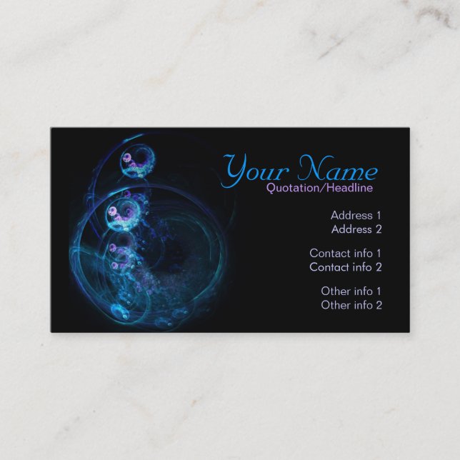 BlueBubbles Business Card (Front)