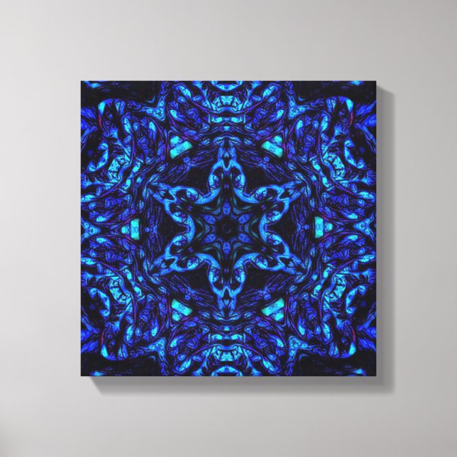 Blued Up Canvas Print (Front)