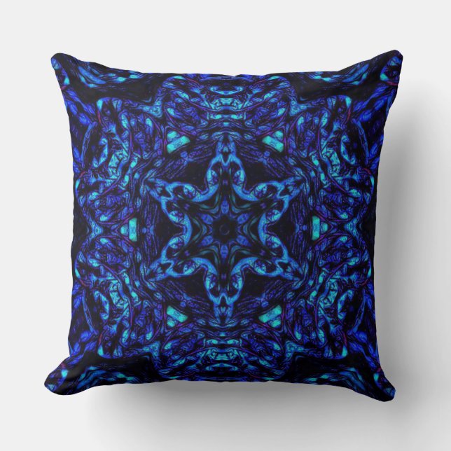 Blued Up Cushion (Front)