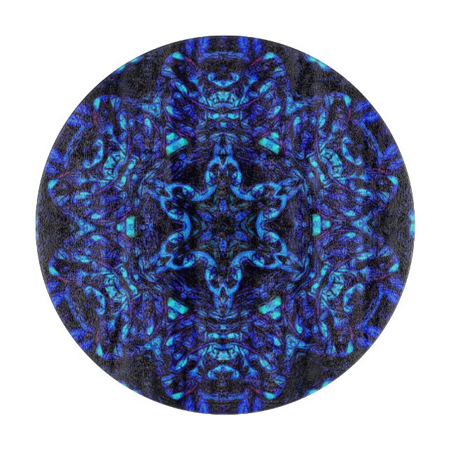 Blued Up Cutting Board (Front)