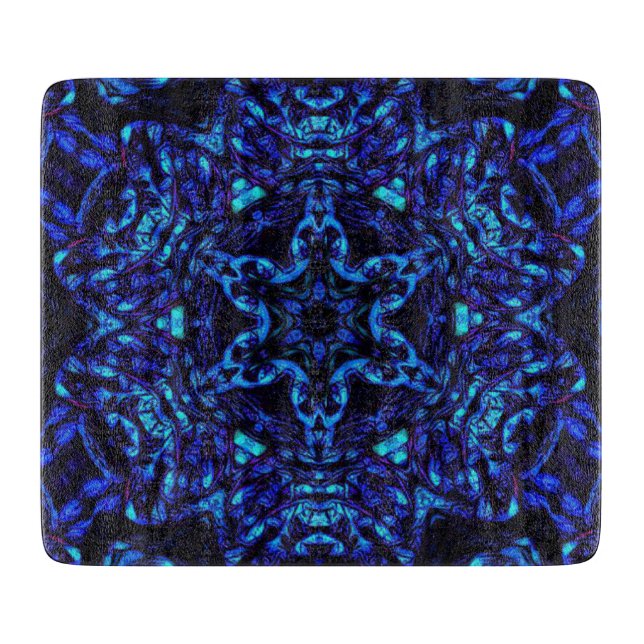 Blued Up Cutting Board (Front)