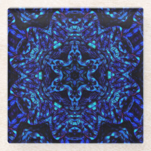 Blued Up Glass Coaster