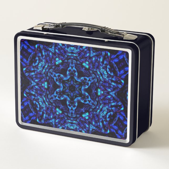 Blued Up Metal Lunch Box (Back)