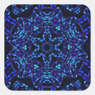 Blued Up Square Sticker