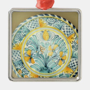 Bluedash' Delftware charger, Lambeth pottery Metal Tree Decoration