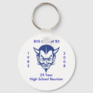 BlueDevil, BHS Class of '83, 25 Ye... - Customised Key Ring