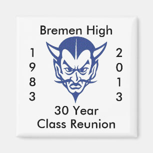 BlueDevil, Bremen High 30 Year Class Reunion Magnet