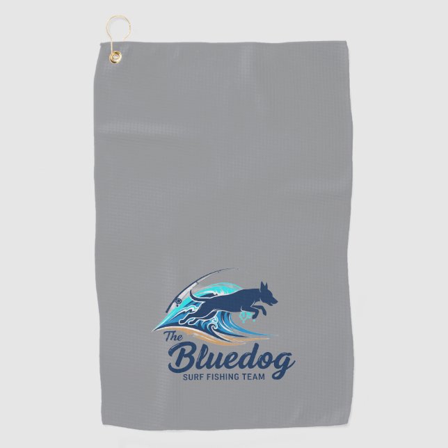 BLUEDOG SURF FISHING TEAM GOLF TOWEL (Front)