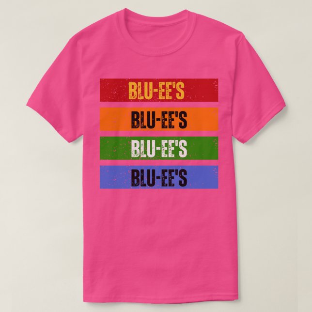 Bluees bluey dad cartoon T-Shirt (Design Front)