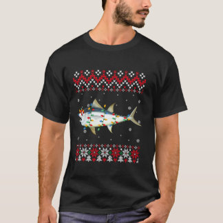 Bluefin Tuna Fish Santa Hat Women Kids Ugly Christ T-Shirt