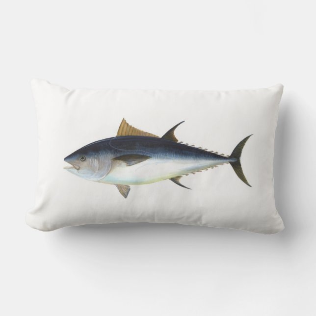 Bluefin Tuna illustration Lumbar Cushion (Front)