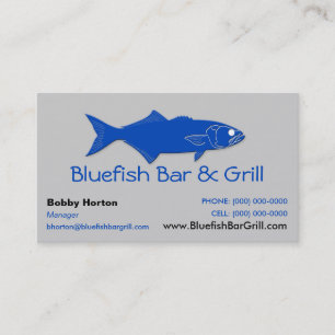 Bluefish Bar & Grill Business Card