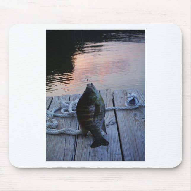 Bluegill at sunset Lake Arrowhead Mouse Mat (Front)