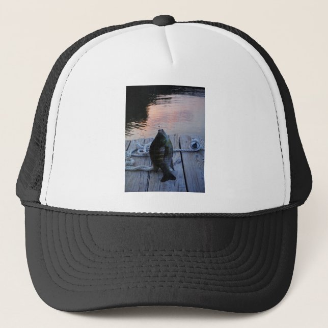 Bluegill at sunset Lake Arrowhead Trucker Hat (Front)