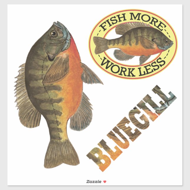 Bluegill Bream Fishing Angler's (Sheet)