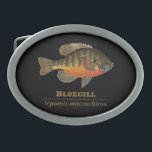 Bluegill Bream Fishing Oval Belt Buckle<br><div class="desc">THE BLUEGILL. Latin name: lepomis macrochirus. Whether you like fly fishing or fishing with tackle or bait or are an ichthyologist or just love fish, you’ll enjoy this design that features a big bream from an original watercolor painting by Mr. Trout Whiskers, Doug Shultz. Great gift for your favourite fisherman....</div>
