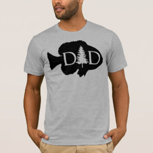 Bluegill Fishing Dad Silhouette   Father's Day T-Shirt