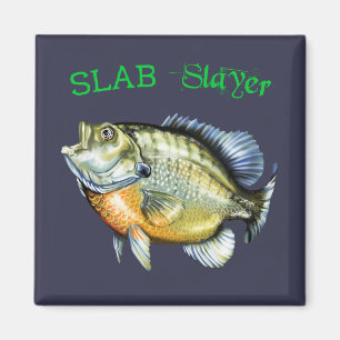 Bluegill Sunfish Slab Slayer Magnet