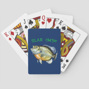 Bluegill Sunfish Slab Slayer Playing Cards