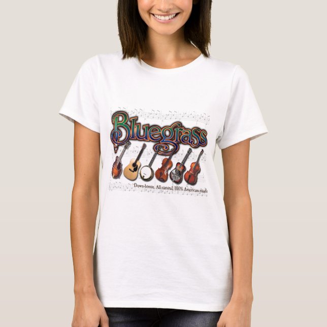"Bluegrass – 100% American-Made" T-Shirt (Front)