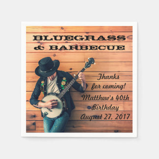 Bluegrass and Barbecue Party Paper Napkins