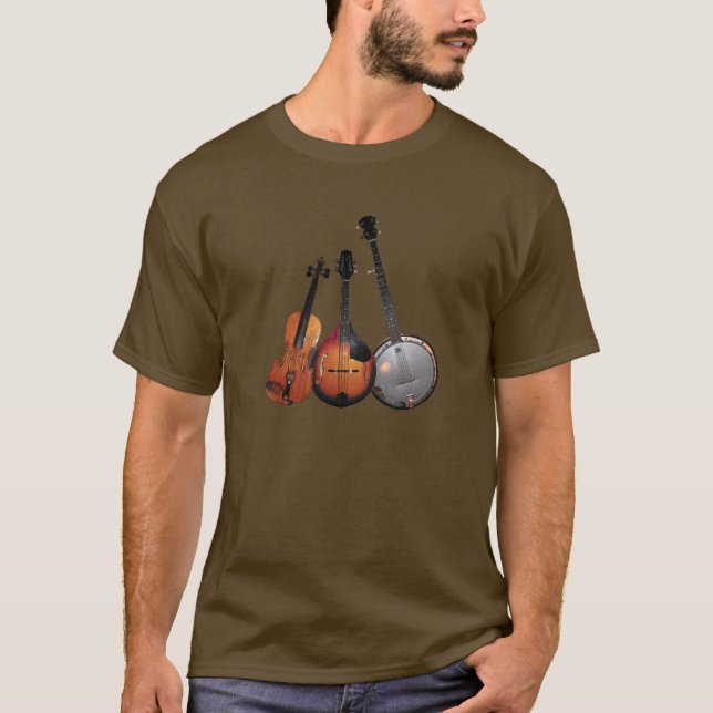 Bluegrass Band Cartoon T-Shirt (Front)