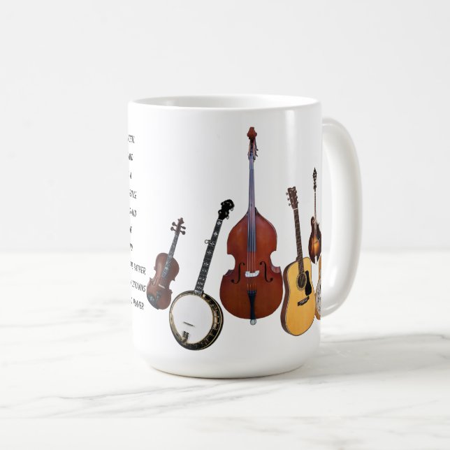 BLUEGRASS BAND COFFEE MUG (Front Right)