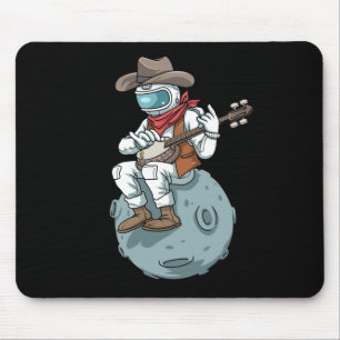 Bluegrass Banjo Country Music Banjo Gift Cowboy Mouse Mat